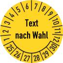 Prüfplakette Text nach Wahl 16 mm ca. 500...