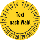 Prüfplakette Text nach Wahl 16 mm ca. 500...