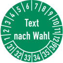 Prüfplakette Text nach Wahl 16 mm ca. 500...