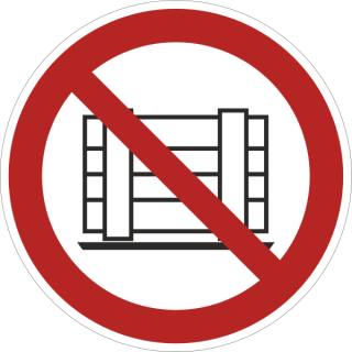 Rote Verbotsschilder Nichts abstellen oder lagern in 200 mm Ø - 10 Stück/VE