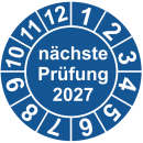 Prüfplaketten nächste Prüfung 30 mm ca....