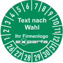 Prüfplaketten mit Firmenlogo und Text nach Wahl 35...