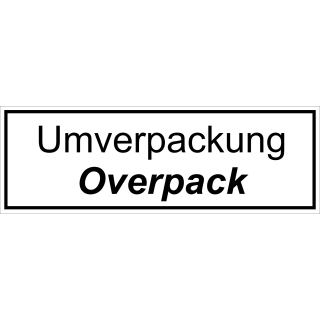 Weiße selbstklebende Verpackungsetiketten Umverpackung - Overpack zu 1.000 Stück/Rolle 50 x 148 - hochwertigen Folie