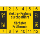 Prüfplaketten rechteckig Elektroprüfung...