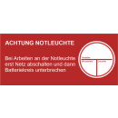 Notleuchteaufkleber Stromkreiskennzeichnung mit...