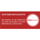 Notleuchteaufkleber Stromkreiskennzeichnung mit...