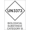 Gefahrgutaufkleber UN3373 biological substance category B