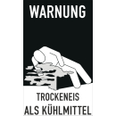 Gefahrgutaufkleber Trockeneis als Kühlmittel -...