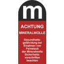 Gefahrgutaufkleber achtung Mineralwolle -...