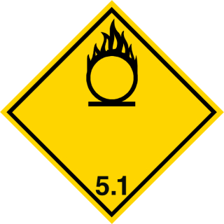 Gefahrgutaufkleber Entzündend wirkende Stoffe Klasse 5.1