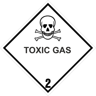 Gefahrgutaufkleber giftige Gase - Toxic Gas Klasse 2.3