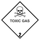 Gefahrgutaufkleber giftige Gase - Toxic Gas Klasse 2.3