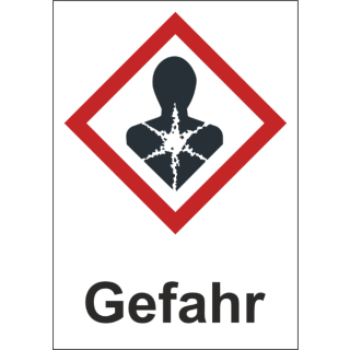 GHS-Aufkleber 08 Gefahr gesundheitsschädlich