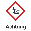 GHS-Aufkleber 09 Achtung umweltgefährlich