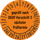 Prüfplakette geprüft nach DGUV Vorschrift 3 16...