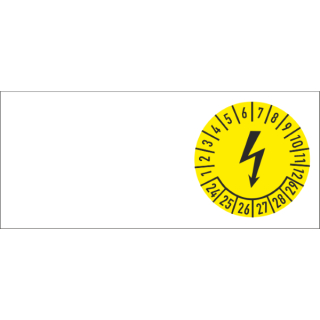 Kabelprüfplaketten zum Kennzeichnen von Kabeln elektrische Spannung in verschiedenen Variationen