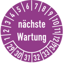 Prüfplakette nächste Wartung 35 mm ca. 250...