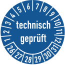 Prüfplakette technisch geprüft 20 mm ca. 400...