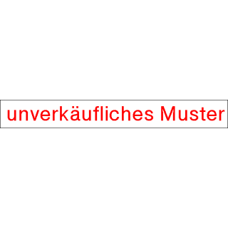 experta-Siegeletiketten unverkäufliches Muster aus einer weißen Dokumentenfolie mit verschiedenen Schriftfarben - 100 Stück / VE