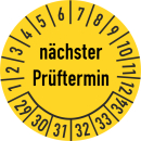 Prüfplakette nächster Prüftermin 20 mm ca....