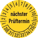 Prüfplakette nächster Prüftermin 30 mm ca....